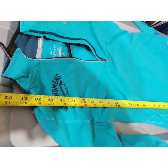 Nike Running Dri-Fit Womens Long Sleeve XSmall Turqoise WA D.C Marathon - Picture 11 of 12